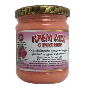 Крем мед с малини